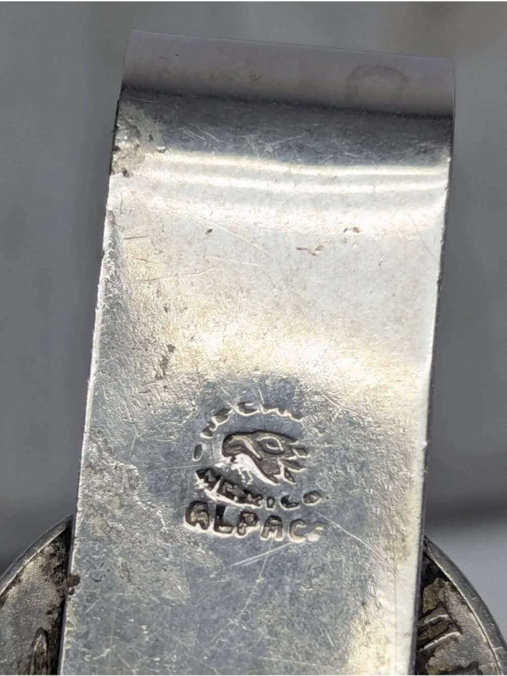 Vtg Mexico Alpaca Money Clip Estados Unidos Mexicanos Peso Coin